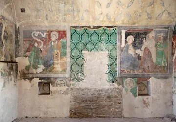 Église fortifiée de Biertan. Fresques de la tour catholique