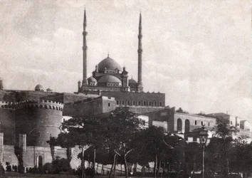 Le Caire, la citadelle de Saladin (Égypte). Vers 1920