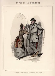 Commune de Paris : costume de GARDE PARTICULIER DE RAOUL RIGAULT (29) dans « Les Communeux »
