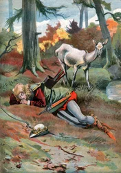 La Biche au Bois, vers 1910 (gravure)