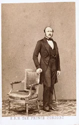 Prince Albert, époux de la reine Victoria, vers 1860
