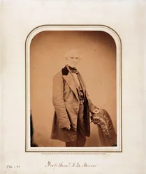 Samuel F B Morse, artiste américain et inventeur du code Morse, vers 1870