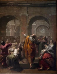 La descente du Saint-Esprit, mai 1634 par Jacques Blanchard. Cathédrale Notre Dame de Paris