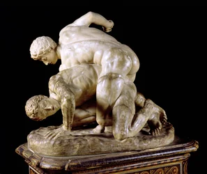 Le lutteur, copie de sculpture grecque du 3e siècle av. J.-C.