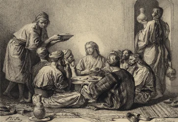 Jésus mange avec les publicains et les pécheurs