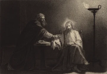 Nicodème venant à Jésus
