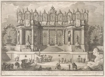 La Prima Macchina pour la Chinea de 1761 : Les Bains salubres