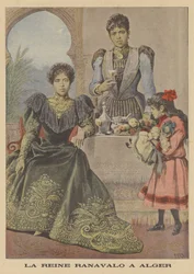 Reine Ranavalona III de Madagascar en exil à Alger