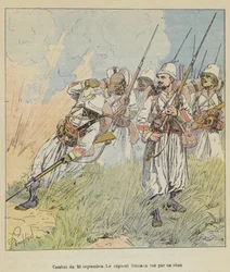 Combat du 26 septembre, le caporal Gemaux tué par un obus