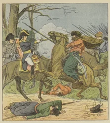 Napoléon surpris à Brienne par les cosaques