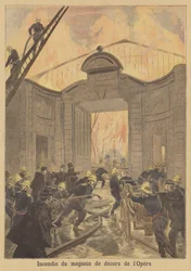 Incendie dans le magasin de décors de l