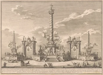 La Prima Macchina pour la Chinea de 1752 : Une "Deliziosa" faisant allusion à la Villa Carl
