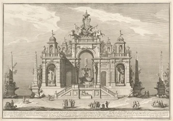 La Seconde Machine pour la Chinea de 1754 : Une allégorie des travaux hydrauliques