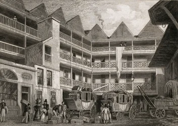 Le Vieux Bull and Mouth Inn, St Martins-le-Grand, 1831