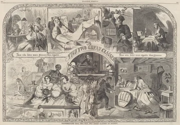 Jour de Thanksgiving, 1860 - Les deux grandes classes de la société
