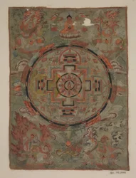Bouddha entouré de bodhisattvas