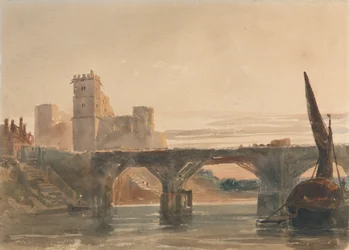 Château de Chepstow depuis le pont
