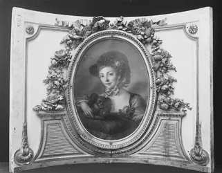 Femme avec un chien, 1770-90