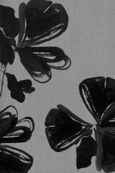 Fleurs noires abstraites