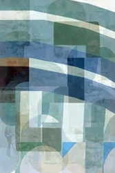 Abstrait : Couches bleu-vert