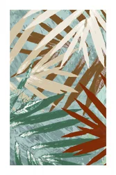 Feuillage tropical abstrait
