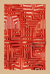 Géométrie rouge vif