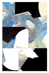 Abstraction bleue dynamique