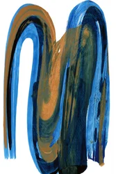 Flux bleu et or dynamique