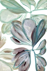 Feuilles abstraites en mouvement