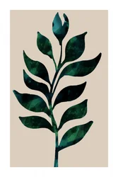 Tige botanique verte