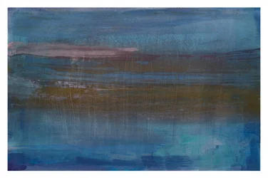 Horizon bleu brumeux