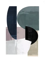 Formes abstraites aux teintes discrètes
