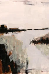 Paysage côtier aux tons sobres