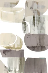 Formes abstraites organiques aux teintes douces