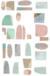 Formes abstraites aux couleurs pastel