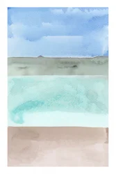 Ciel serein, mer, sable