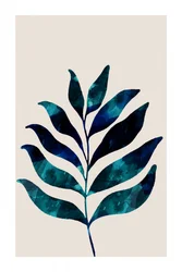 Feuille bleue tropicale