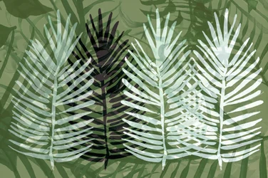 Feuillage vert tropical