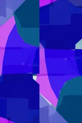 Formes abstraites bleues éclatantes