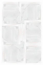Abstrait géométrique blanc