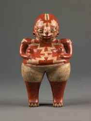 Figure féminine, période formative tardive, c.500-0 BC (céramique)