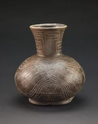 Vase à motifs incisés, vers 1400-1600 (céramique)