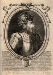 Portrait de Philippe IV le Bel (1268 - 1314), roi de France - Philippe IV le Bel (1268-1314) roi de France - Gravure de 