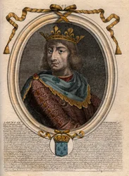 Portrait de Saint Louis (Saint-Louis, Louis IX (1214-1270) - gravure de 
