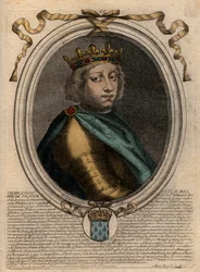 Portrait de Charles IV le Bel (1294-1328), roi de France - Charles IV le 