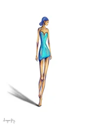 Robe bleue chic pour femme