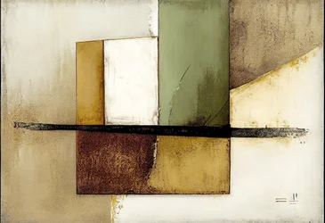 Art abstrait marron, peinture numérique