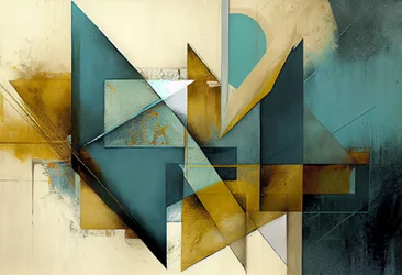 Art moderne mi-siècle, formes abstraites