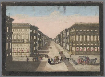 Vue de la Strada Nuova à Gênes