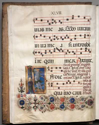 Antiphonaire : Initiale, ange